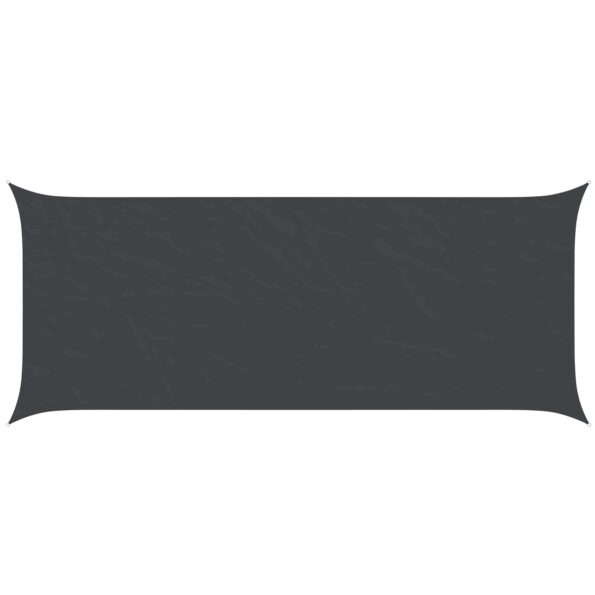 vidaXL Slnečná plachta Čierna 6 x 2,5 m 100% polyester Oxford – Obrázok 2