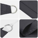 vidaXL Slnečná plachta Čierna 6 x 2,5 m 100% polyester Oxford – Obrázok 4