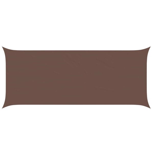 vidaXL Slnečná plachta Hnedá 6 x 2,5 m 100% polyester Oxford – Obrázok 2