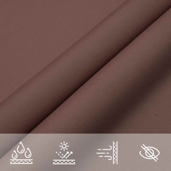 vidaXL Slnečná plachta Hnedá 6 x 2,5 m 100% polyester Oxford – Obrázok 6