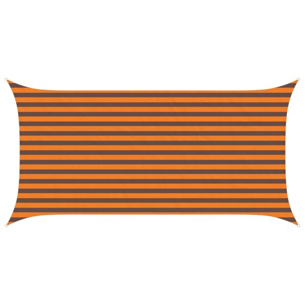 vidaXL Slnečná plachta Oranžová a hnedá 4 x 2 m 100% polyester Oxford – Obrázok 2