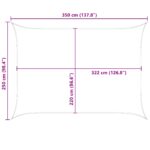 vidaXL Slnečná plachta Oranžová a hnedá 3,5 x 2,5 m – Obrázok 10