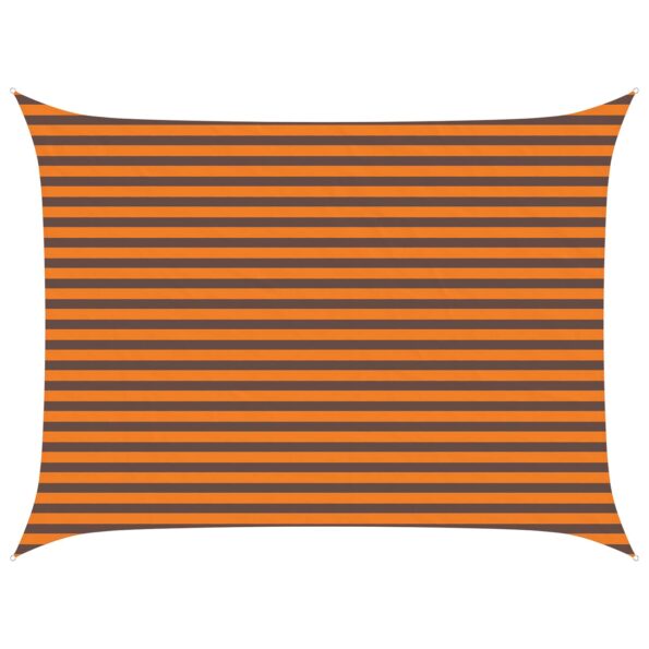 vidaXL Slnečná plachta Oranžová a hnedá 4 × 3 m 100% polyester Oxford – Obrázok 2