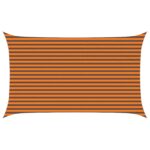 vidaXL Slnečná plachta Oranžová a hnedá 5 x 3 m 100% polyester Oxford – Obrázok 2