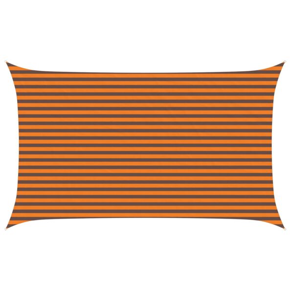 vidaXL Slnečná plachta Oranžová a hnedá 5 x 3 m 100% polyester Oxford – Obrázok 2