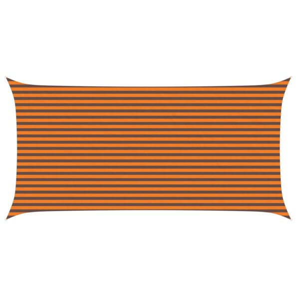 vidaXL Slnečná plachta Oranžová a hnedá 6 x 3 m 100% polyester Oxford – Obrázok 2