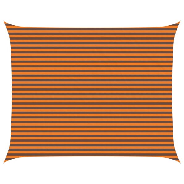 vidaXL Slnečná plachta Oranžová a hnedá 5 x 4 m 100% polyester Oxford – Obrázok 2