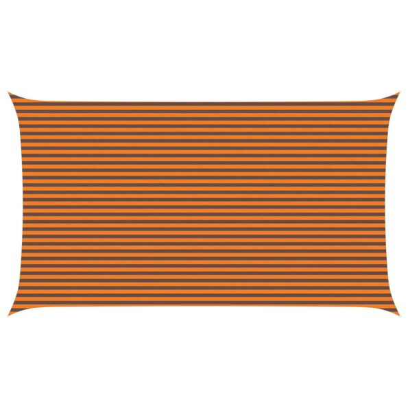 vidaXL Slnečná plachta Oranžová a hnedá 7 x 4 m 100% polyester Oxford – Obrázok 2