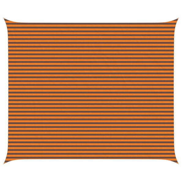 vidaXL Slnečná plachta Oranžová a hnedá 6 x 5 m 100% polyester Oxford – Obrázok 2