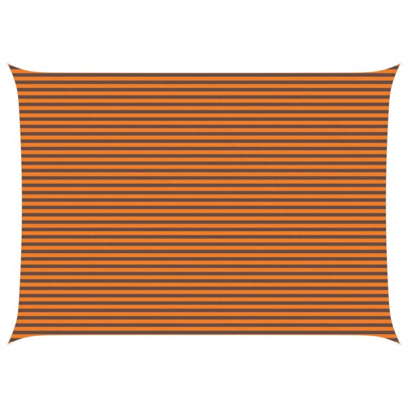 vidaXL Slnečná plachta Oranžová a hnedá 7 x 5 m 100% polyester Oxford – Obrázok 2