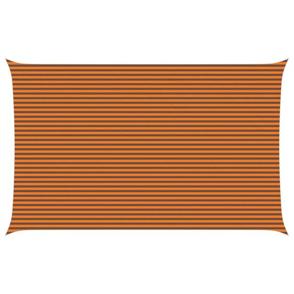 vidaXL Slnečná plachta Oranžová a hnedá 8 x 5 m 100% polyester Oxford – Obrázok 2
