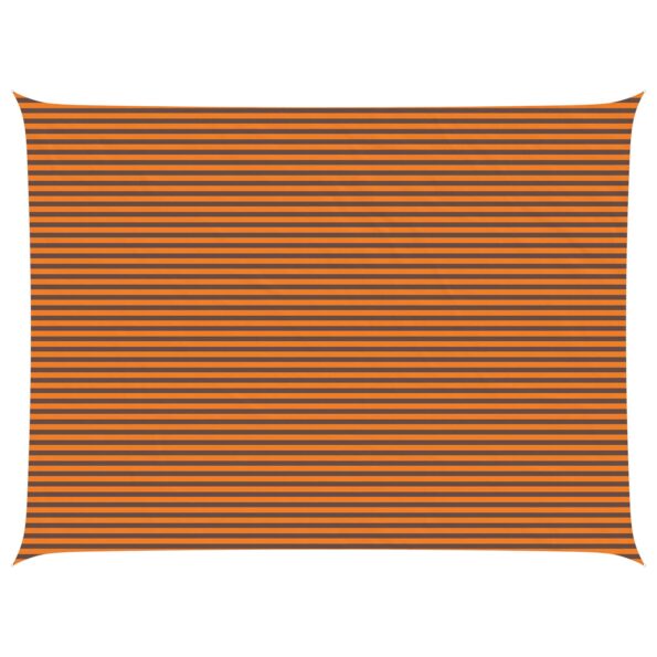 vidaXL Slnečná plachta Oranžová a hnedá 8 x 6 m 100% polyester Oxford – Obrázok 2