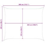 vidaXL Slnečná plachta Žltá a biela 2,5 x 3 m 100% polyester Oxford – Obrázok 10
