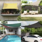 vidaXL Slnečná plachta Žltá a biela 6 x 2,5 m 100% polyester Oxford – Obrázok 3