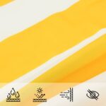 vidaXL Slnečná plachta Žltá a biela 6 x 2,5 m 100% polyester Oxford – Obrázok 6
