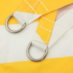 vidaXL Slnečná plachta Žltá a biela 5 x 3 m 100% polyester Oxford – Obrázok 5