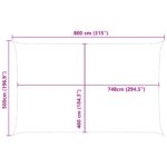 vidaXL Slnečná plachta Žltá a biela 8 x 5 m 100% polyester Oxford – Obrázok 10