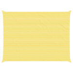 vidaXL Slnečná plachta Žltá a biela 8 x 6 m 100% polyester Oxford – Obrázok 2