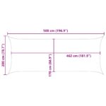 vidaXL Slnečná plachta Modrá a biela 5 x 2 m 100% polyester Oxford – Obrázok 10