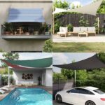vidaXL Slnečná plachta Modrá a biela 6 x 2 m 100% polyester Oxford – Obrázok 3