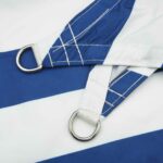 vidaXL Slnečná plachta Modrá a biela 6 x 2 m 100% polyester Oxford – Obrázok 5