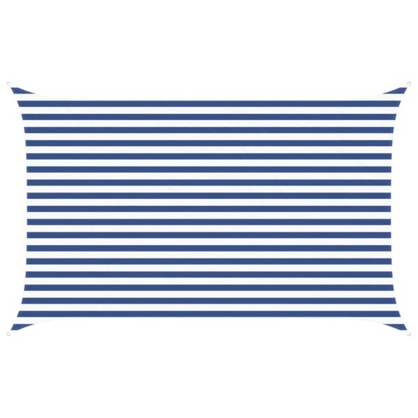 vidaXL Slnečná plachta Modrá a biela 4 x 2,5 m 100% polyester Oxford – Obrázok 2