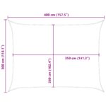 vidaXL Slnečná plachta Modrá a biela 4 × 3 m 100% polyester Oxford – Obrázok 10