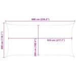 vidaXL Slnečná plachta Modrá a biela 6 x 3 m 100% polyester Oxford – Obrázok 10