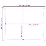 vidaXL Slnečná plachta Modrá a biela 5 x 4 m 100% polyester Oxford – Obrázok 10