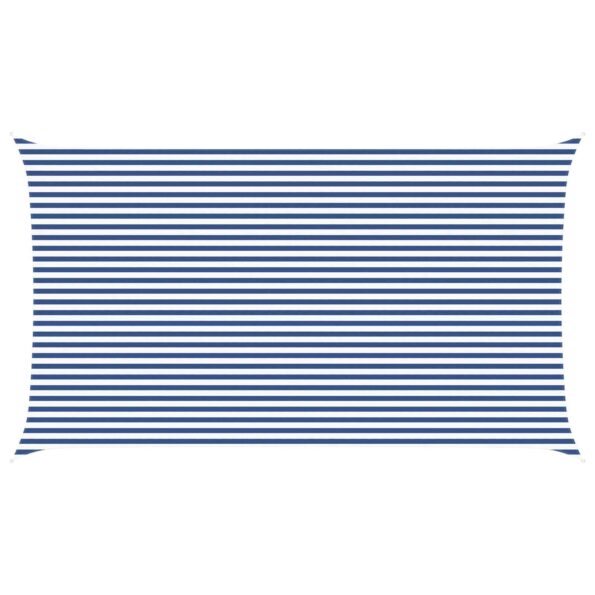vidaXL Slnečná plachta Modrá a biela 7 x 4 m 100% polyester Oxford – Obrázok 2
