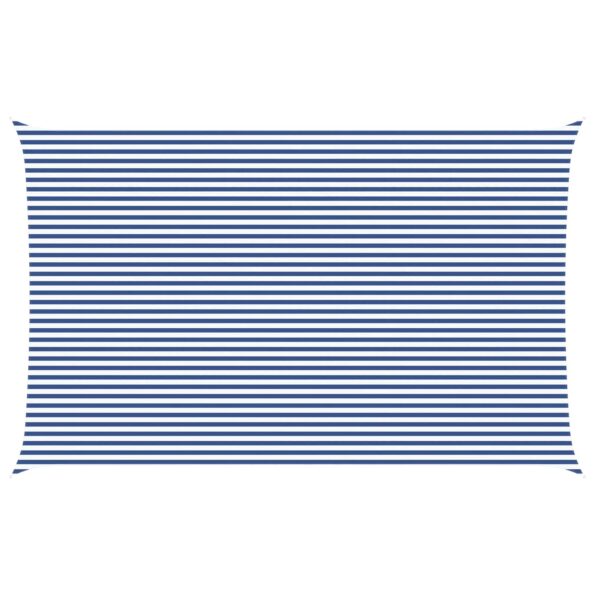 vidaXL Slnečná plachta Modrá a biela 8 x 5 m 100% polyester Oxford – Obrázok 2