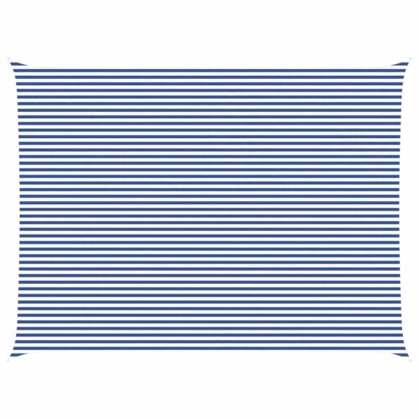 vidaXL Slnečná plachta Modrá a biela 8 x 6 m 100% polyester Oxford – Obrázok 2