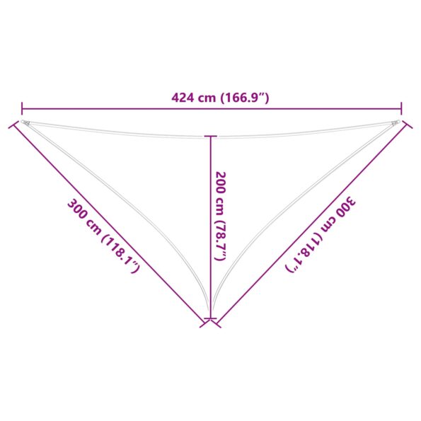 vidaXL Slnečná plachta Modrá a biela 3 x 3 x 4,24 m – Obrázok 10