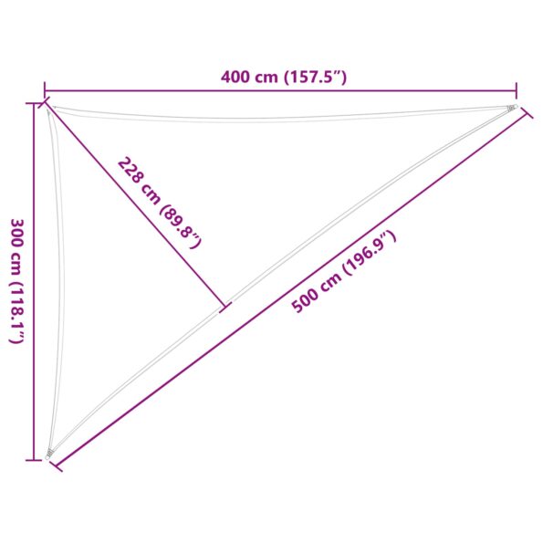 vidaXL Slnečná plachta Modrá a biela 3 x 4 x 5 m 100% polyester Oxford – Obrázok 10
