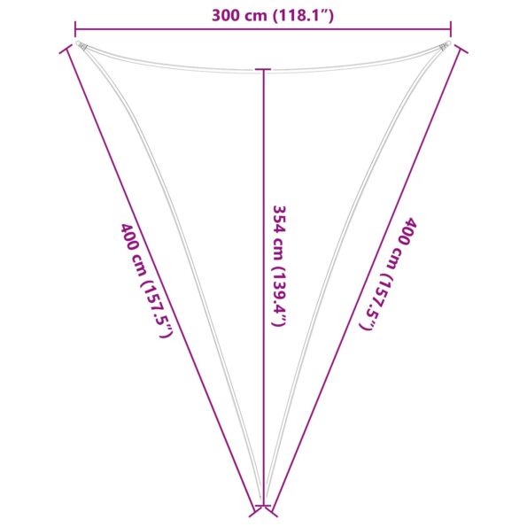 vidaXL Slnečná plachta Modrá a biela 3 x 4 x 4 m 100% polyester Oxford – Obrázok 10