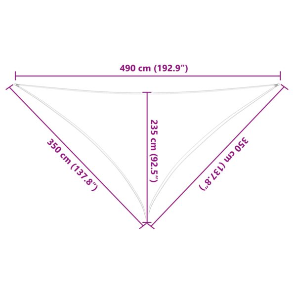 vidaXL Slnečná plachta Modrá a biela 3,5 x 3,5 x 4,9 m – Obrázok 10