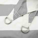 vidaXL Slnečná plachta Svetlo šedá a biela 2,5 x 2,5 x 3,5 m – Obrázok 5