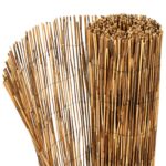 vidaXL Záhradný plot Karbonizovaný 400 x 100 cm Rákosie – Obrázok 6