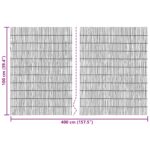 vidaXL Záhradný plot Karbonizovaný 400 x 100 cm Rákosie – Obrázok 7