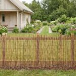 vidaXL Záhradný plot Karbonizovaný 300 x 100 cm Rákosie