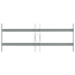 vidaXL Bezpečnostná mreža na okná s 2 priečkami 3 pcs 430-740 mm – Obrázok 3