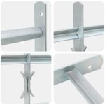 vidaXL Bezpečnostná mreža na okná s 2 priečkami 3 pcs 430-740 mm – Obrázok 5