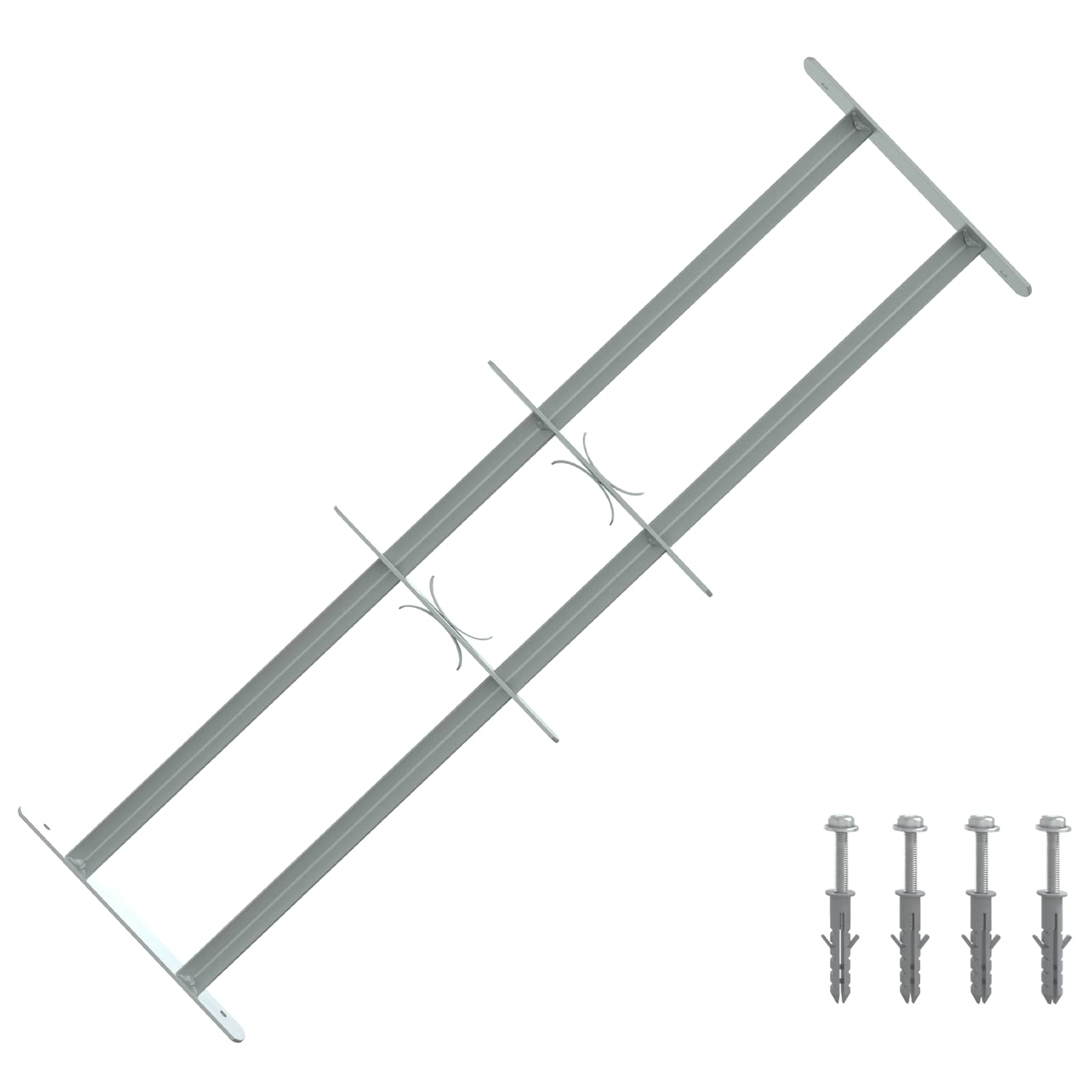 42031274_1.jpg vidaXL Bezpečnostná mreža na okná s 2 priečkami 3 pcs 630-1140 mm – Obrázok 1