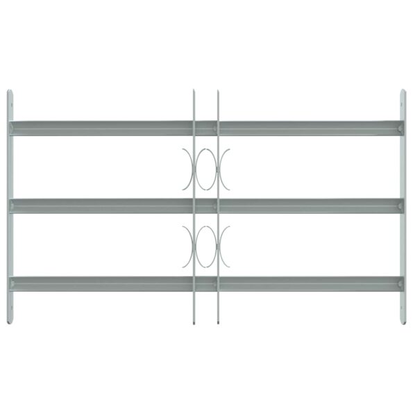 vidaXL Zabezpečovacia mriežka na okná s 3 priečkami 3 pcs 430-740 mm – Obrázok 3
