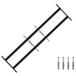 vidaXL Bezpečnostná mreža na okná s 2 priečkami 3 pcs 63-114 cm