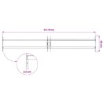 vidaXL Bezpečnostná mreža na okná s 2 priečkami 93-174 cm – Obrázok 6