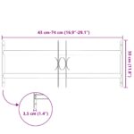 vidaXL Bezpečnostná mreža na okná s 2 priečkami 3 pcs 43-74 cm – Obrázok 7