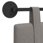 vidaXL Závesné čelo postele Sivohnedá Látka – Obrázok 9