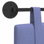 vidaXL Závesné čelo postele Modrá džínovina látka – Obrázok 9