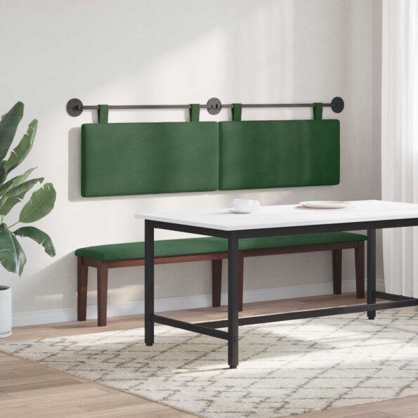 vidaXL Závesné čelo postele Jungle Green Kordúrová tkanina – Obrázok 4